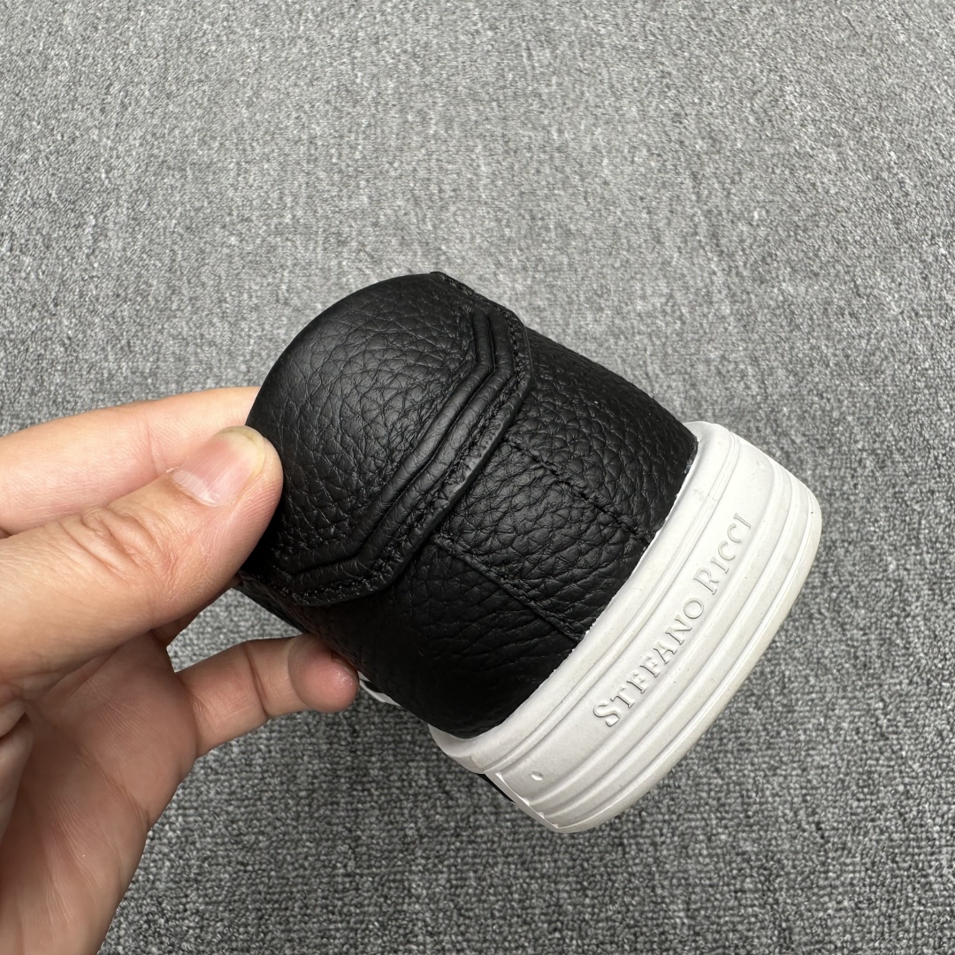 STEFANO RICCI Мужские кроссовки из кожи