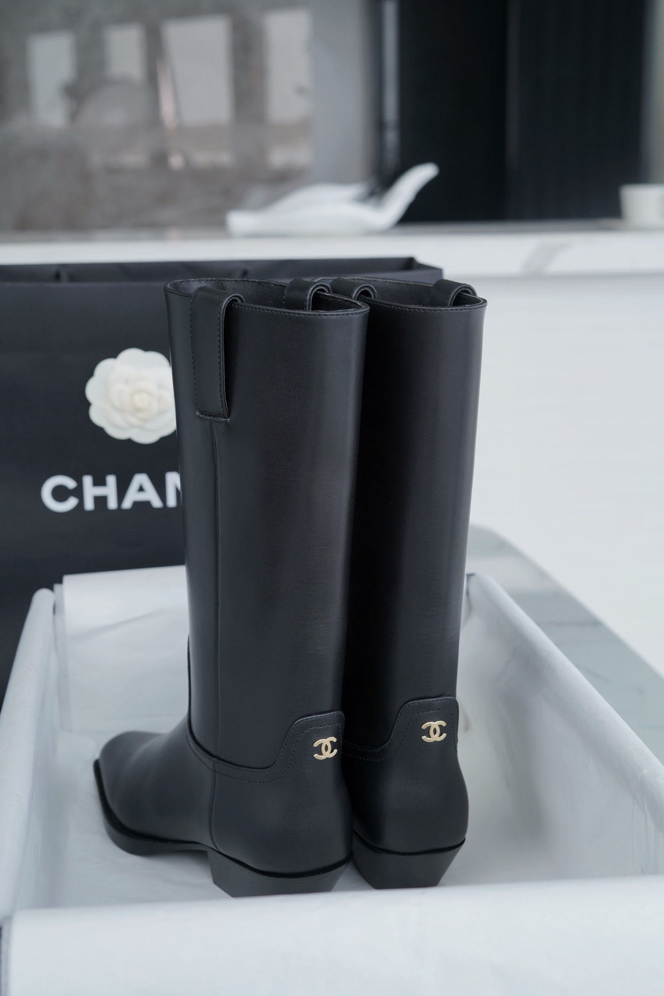 CHANEL Женские высокие сапоги 23S CHANEL Женские высокие сапоги 23S