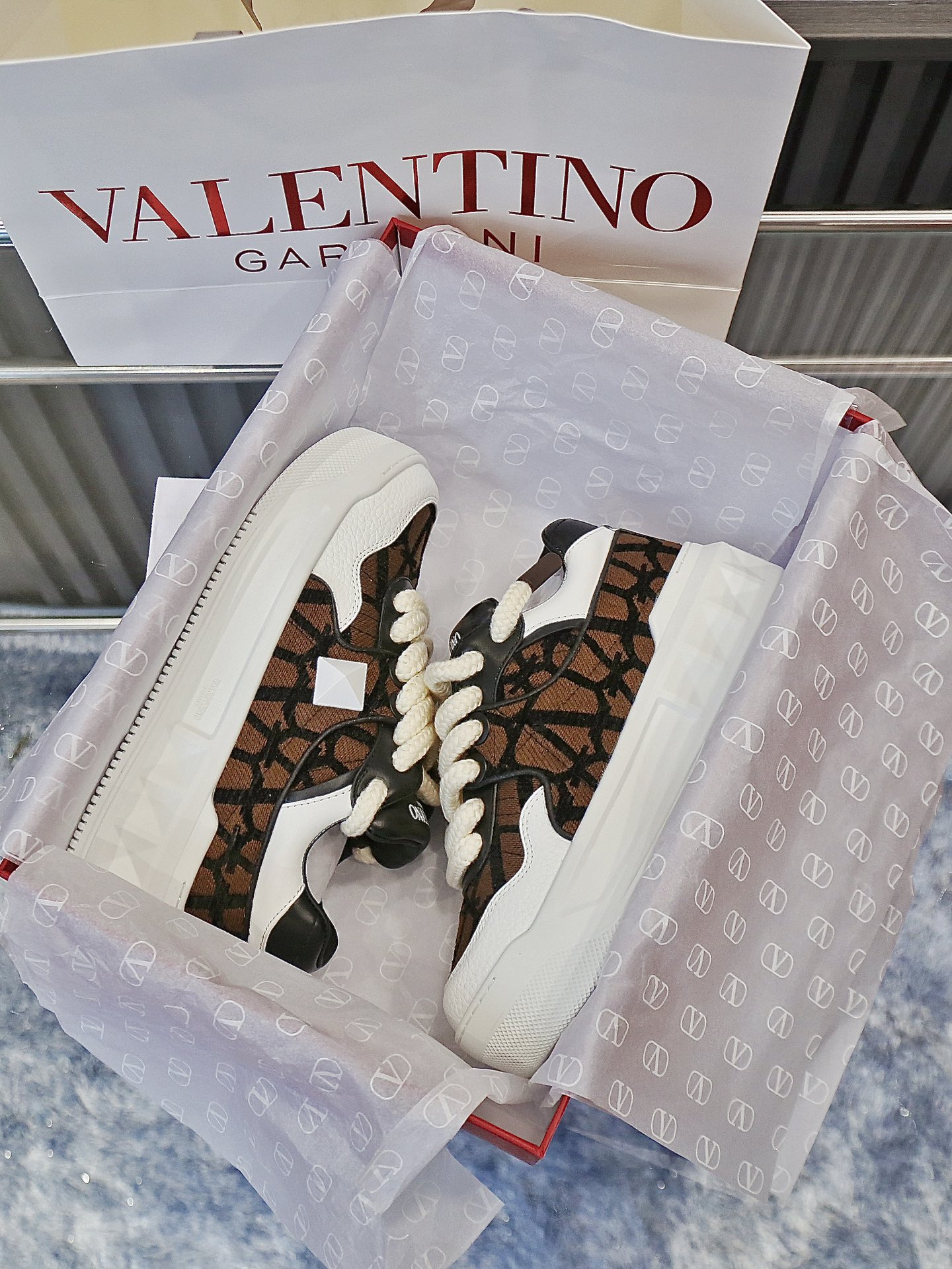 VALENTINO Кроссовки One Stud XL комбинированные
