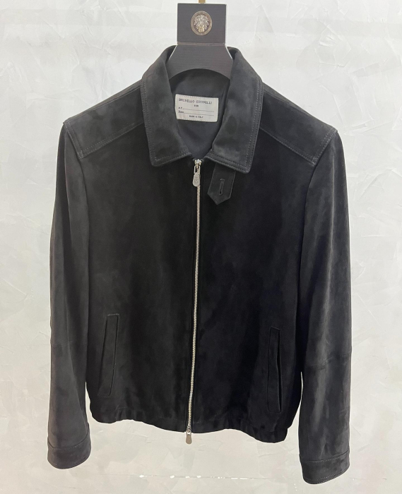 BRUNELLO CUCINELLI Мужская куртка из замши
