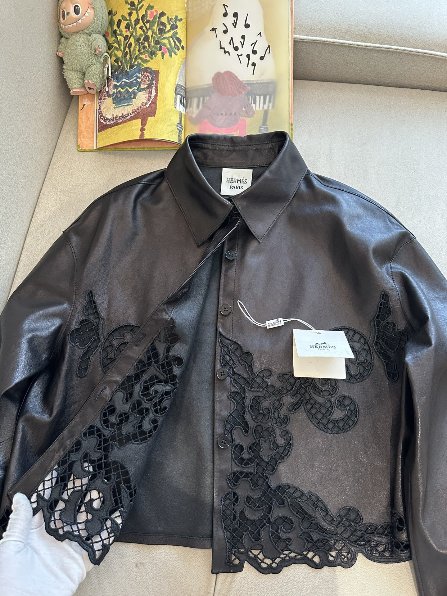 HERMES Женская кожаная куртка HERMES Женская кожаная куртка