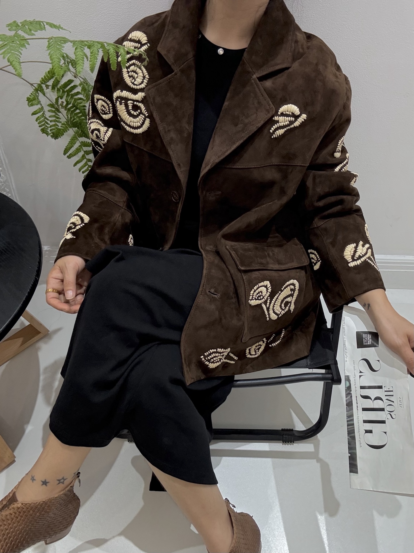 LORO PIANA Женская куртка из замши LORO PIANA Женская куртка из замши