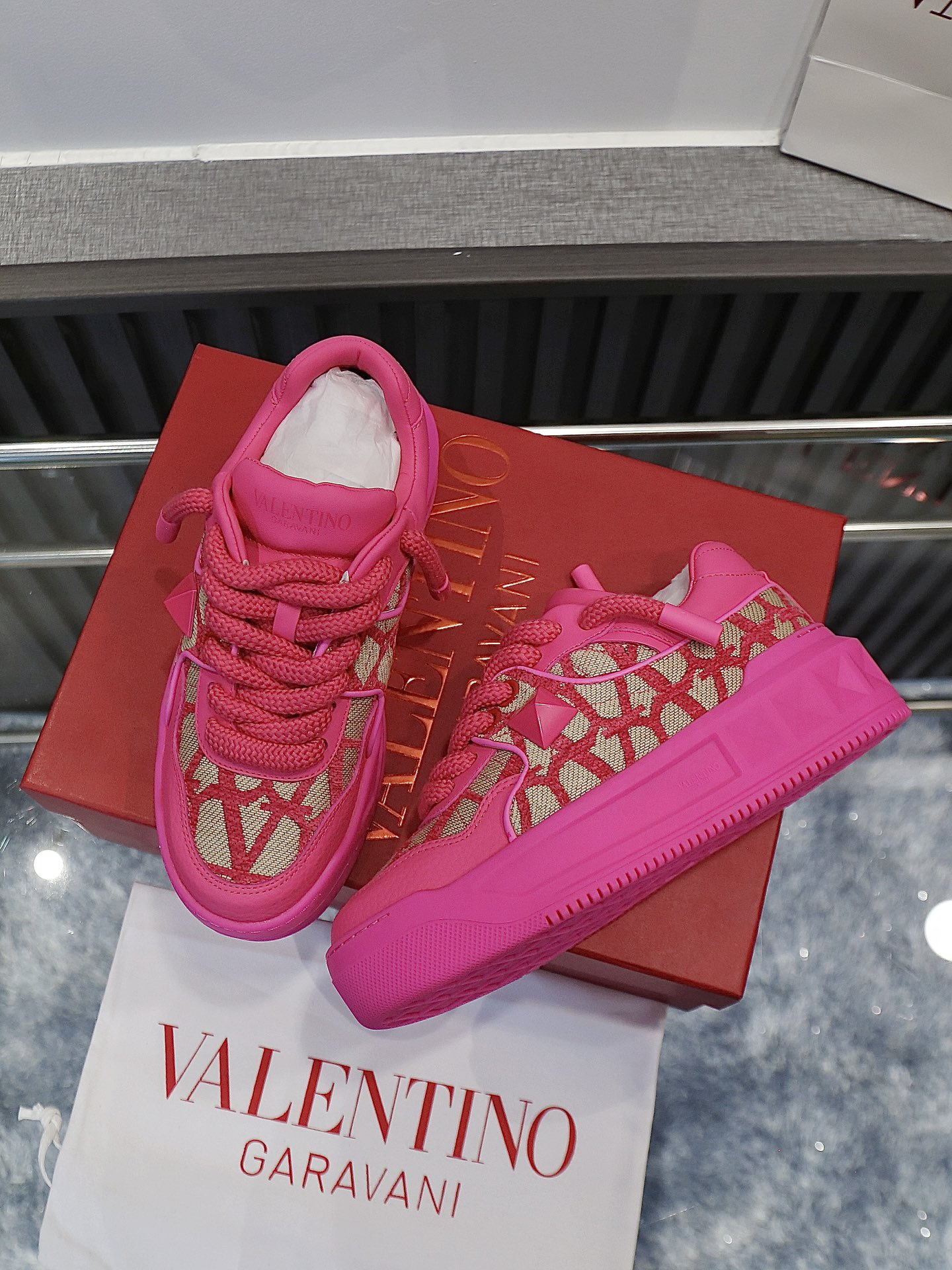 VALENTINO Кроссовки One Stud XL комбинированные