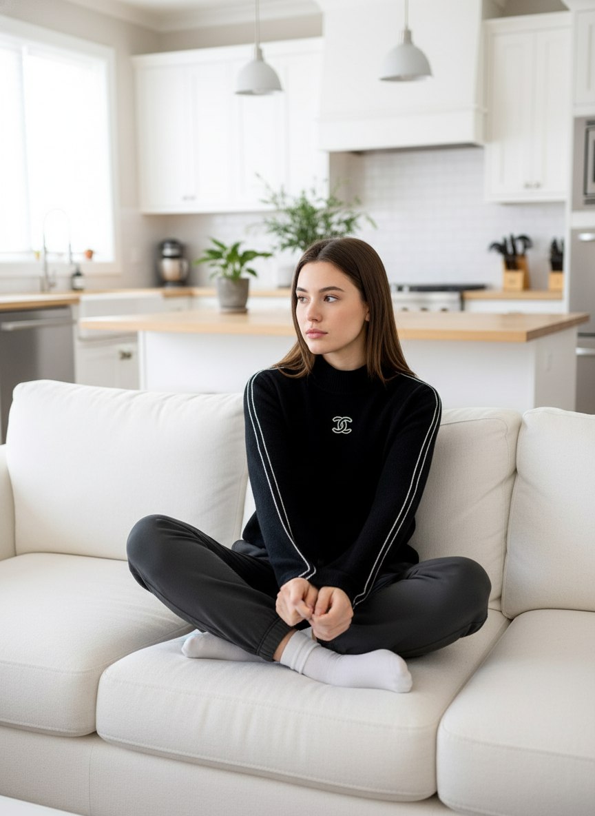 CHANEL Женский свитер из шерсти 