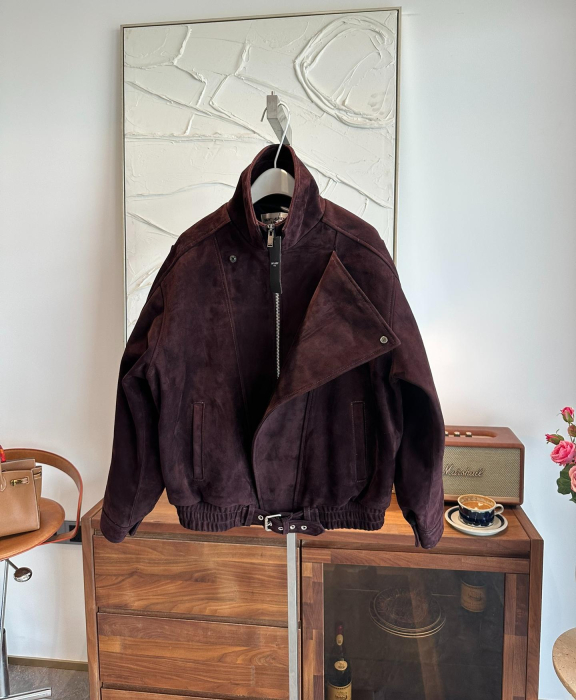 SAINT LAURENT Женская куртка из замши