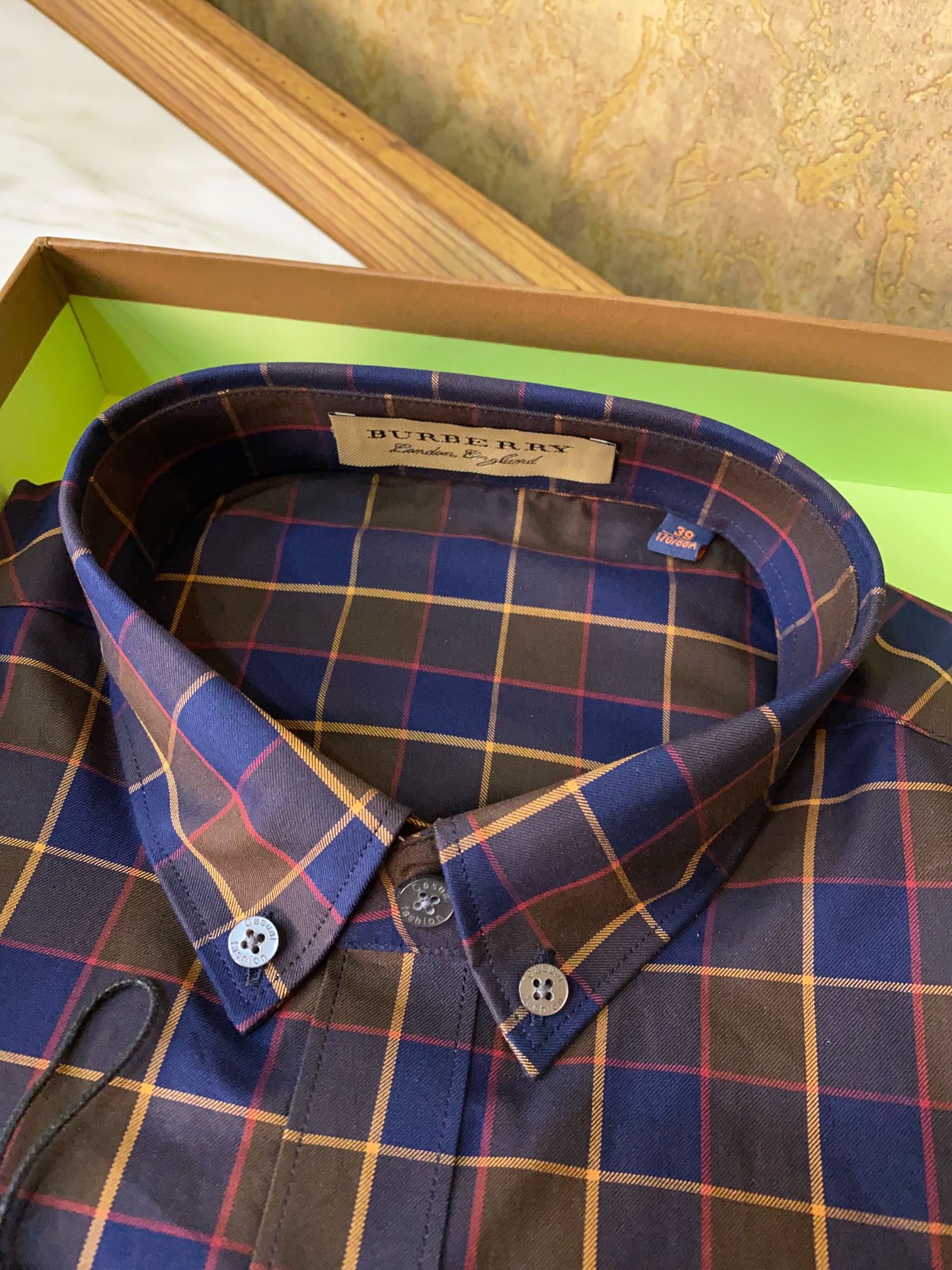 BURBERRY Мужская рубашка в клетку BURBERRY Мужская рубашка в клетку