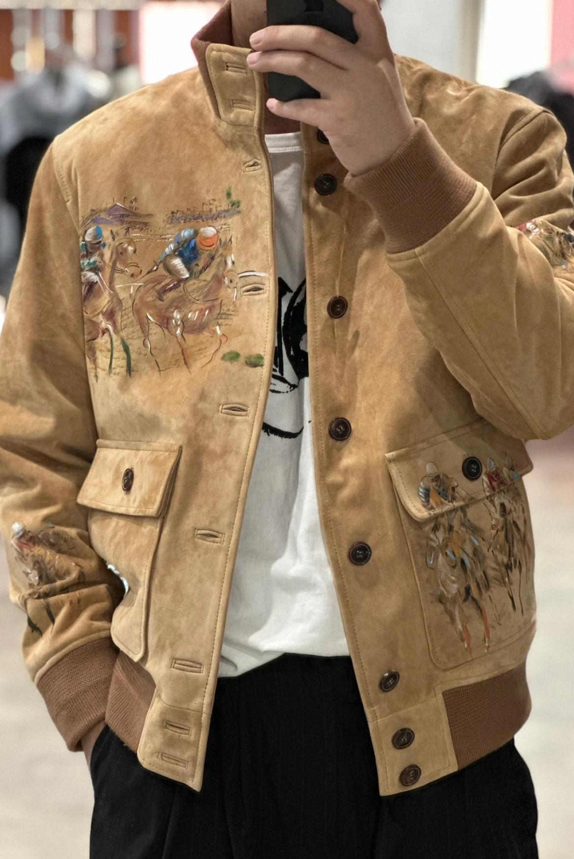 RALPH LAUREN Мужская куртка из замши RALPH LAUREN Мужская куртка из замши