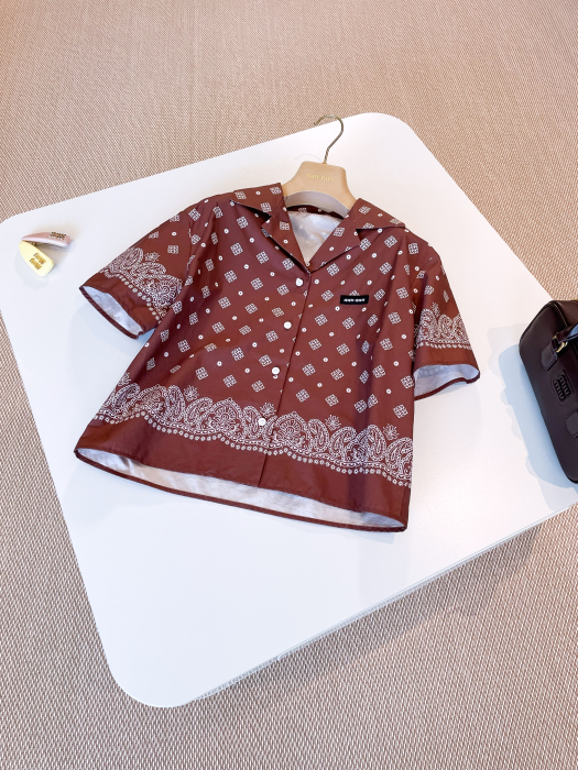 MIU MIU Женская рубашка хлопок