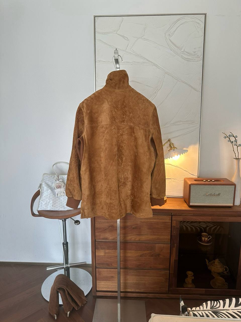 LORO PIANA Женская кожаная куртка из козьей кожи 