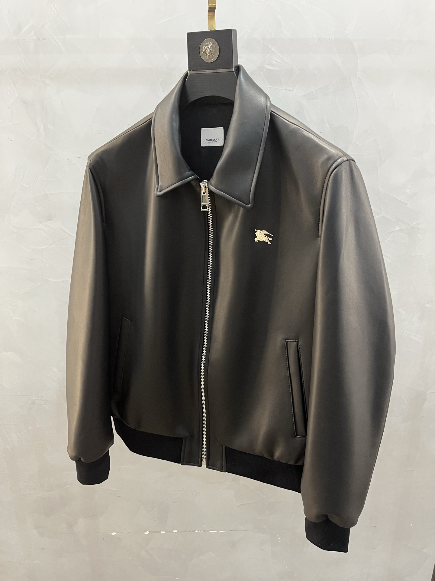 BURBERRY Мужская кожаная куртка BURBERRY Мужская кожаная куртка