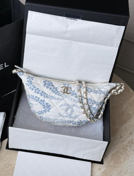CHANEL Женская сумка Hobo 25 деним