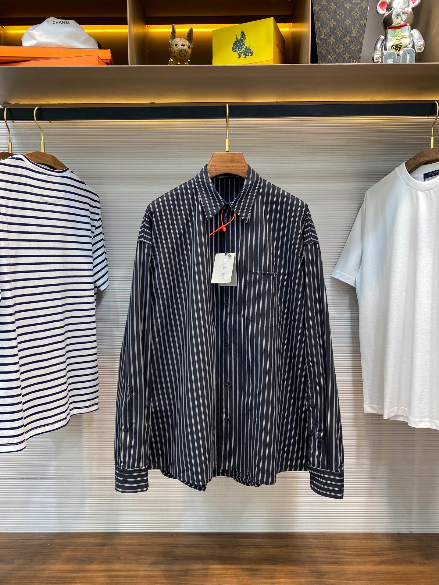 BALENCIAGA Мужская рубашка в полоску BALENCIAGA Мужская рубашка в полоску