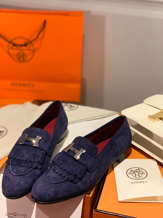 HERMES Женские лоферы с пряжкой H