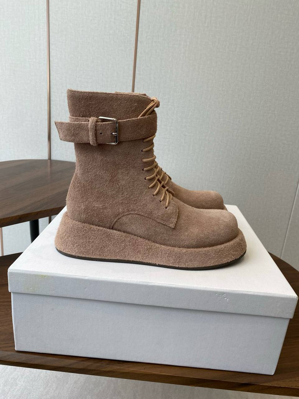 THE ROW Женские ботинки из кожи THE ROW Женские ботинки из кожи