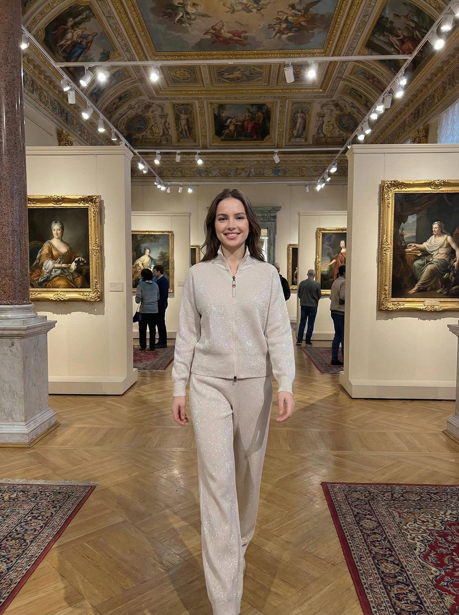 BRUNELLO CUCINELLI Женский костюм с люрексовой нитью BRUNELLO CUCINELLI Женский костюм с люрексовой нитью