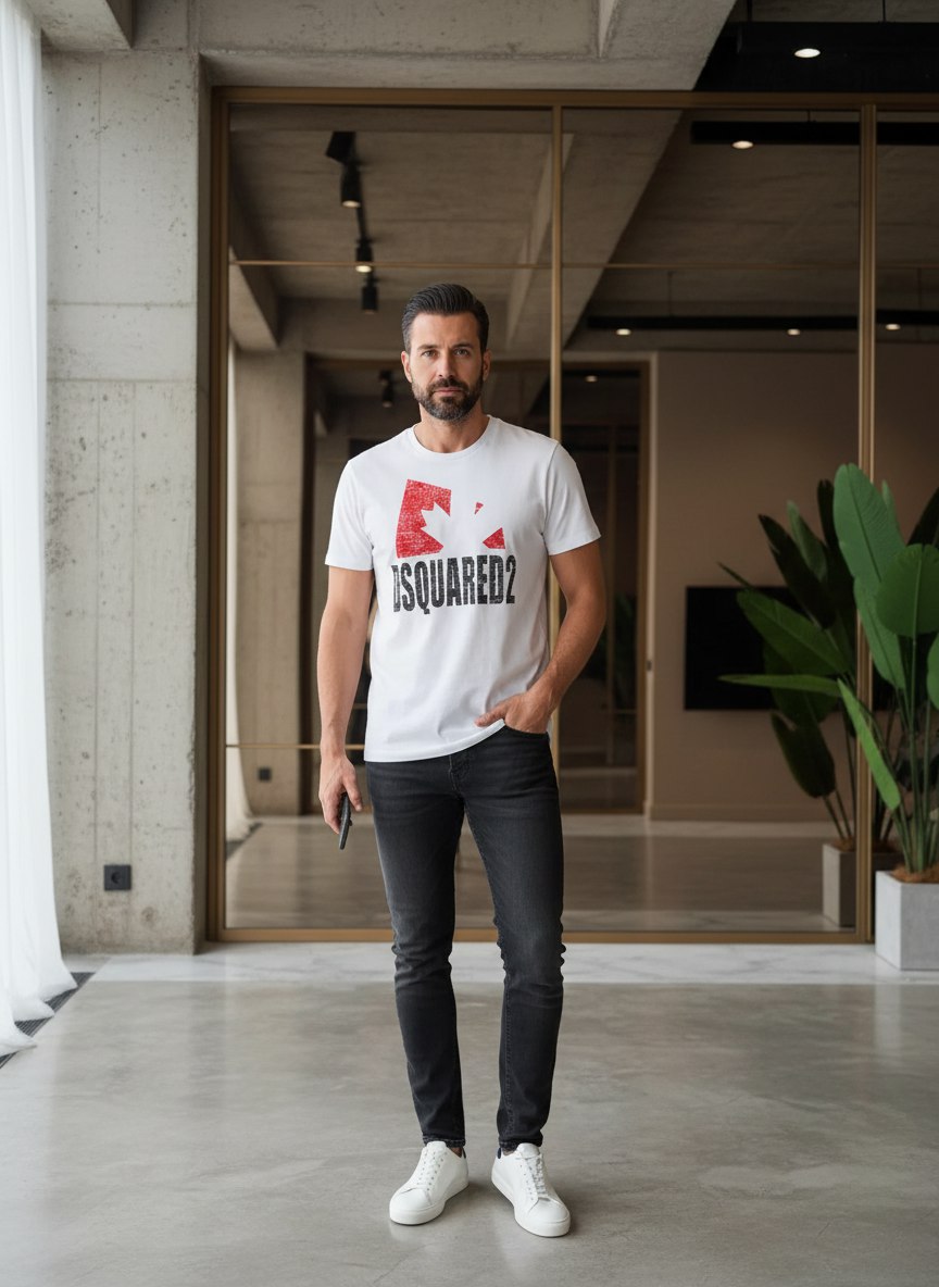 DSQUARED Мужская футболка DSQUARED Мужская футболка