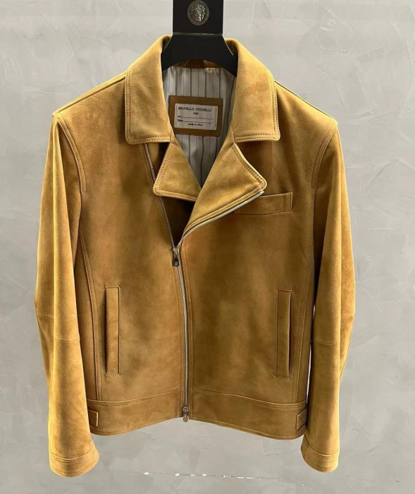 BRUNELLO CUCINELLI Мужская куртка из замши