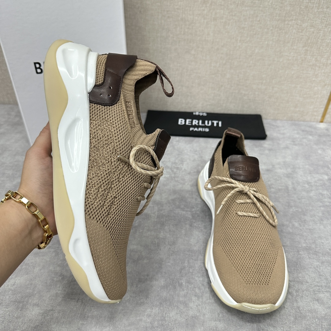 BERLUTI Мужские кроссовки Shadow