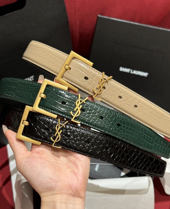 SAINT LAURENT Ремень из яловой кожи