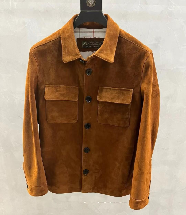 LORO PIANA Мужская куртка из замши