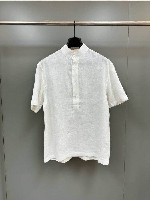 LORO PIANA Мужская рубашка-поло из льна