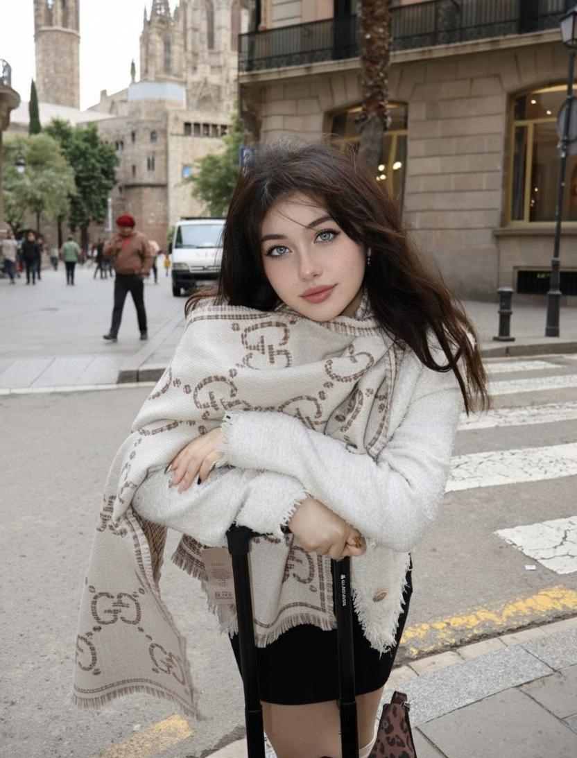 GUCCI Женский шерстяной шарф 