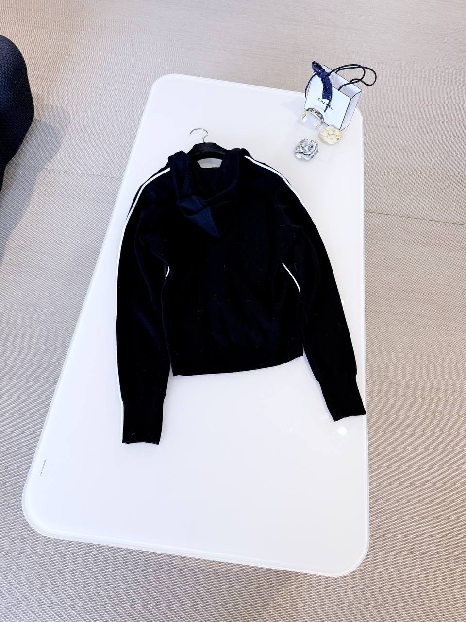 CHANEL Женский лонгслив из шерсти 