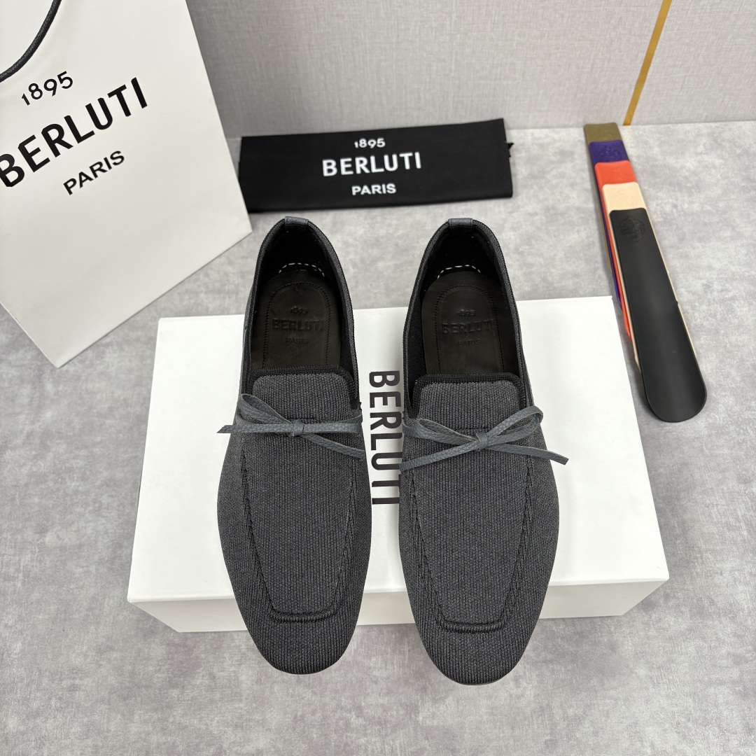 BERLUTI Мужские мокасины текстиль 