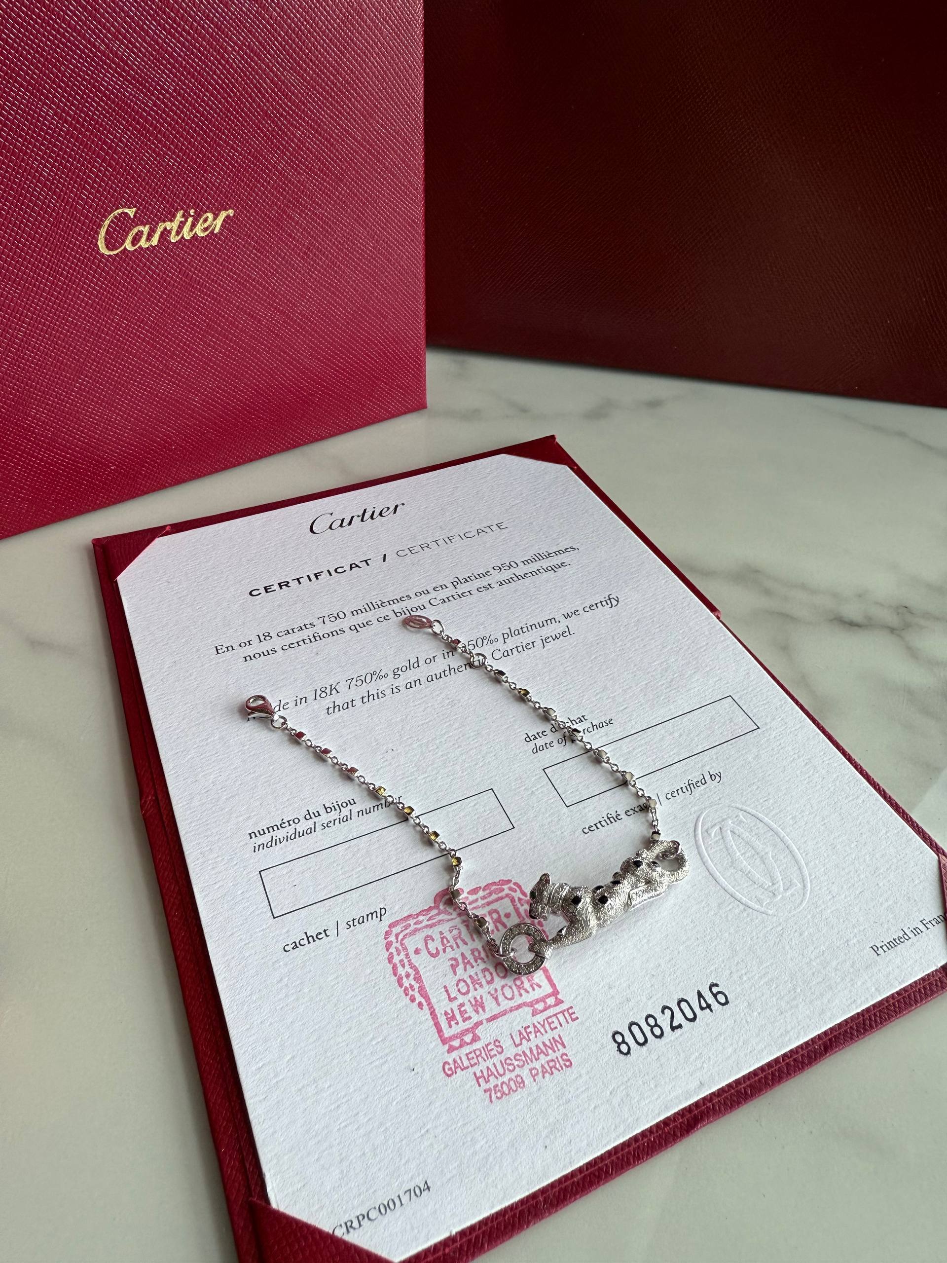 CARTIER Браслет Panthère De Cartier белое золото и бриллианты CARTIER Браслет Panthère De Cartier белое золото и бриллианты