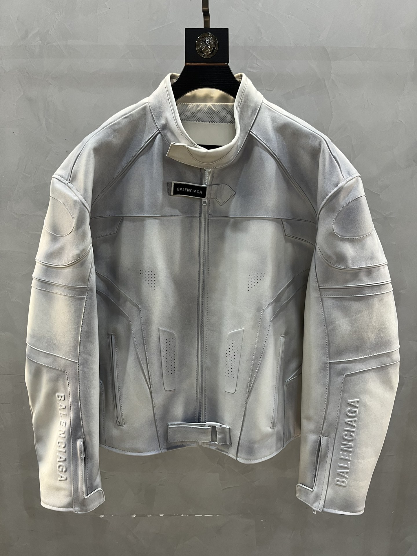 BALENCIAGA Мужская кожаная куртка BALENCIAGA Мужская кожаная куртка