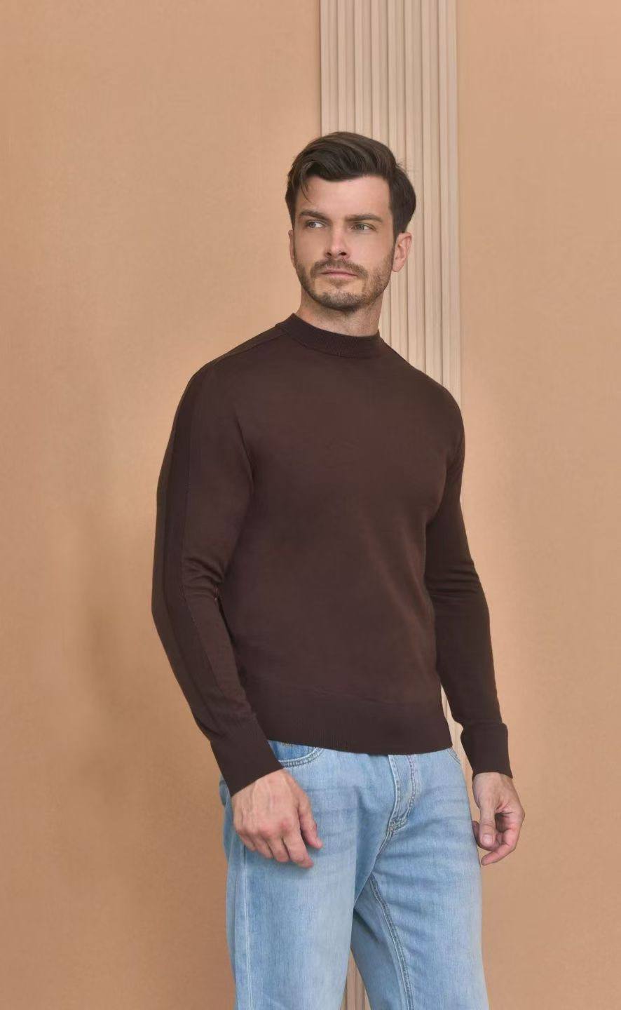 LORO PIANA Мужской джемпер из шерсти LORO PIANA Мужской джемпер из шерсти