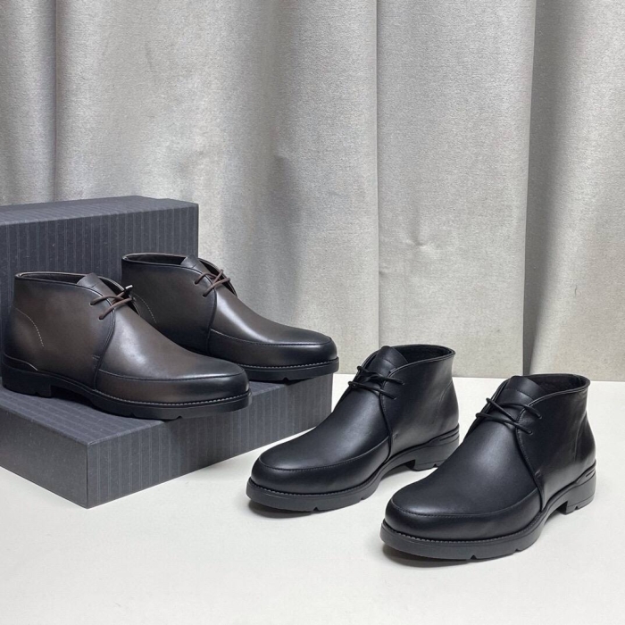 ERMENEGILDO ZEGNA Мужские ботинки дезерты из телячьей кожи