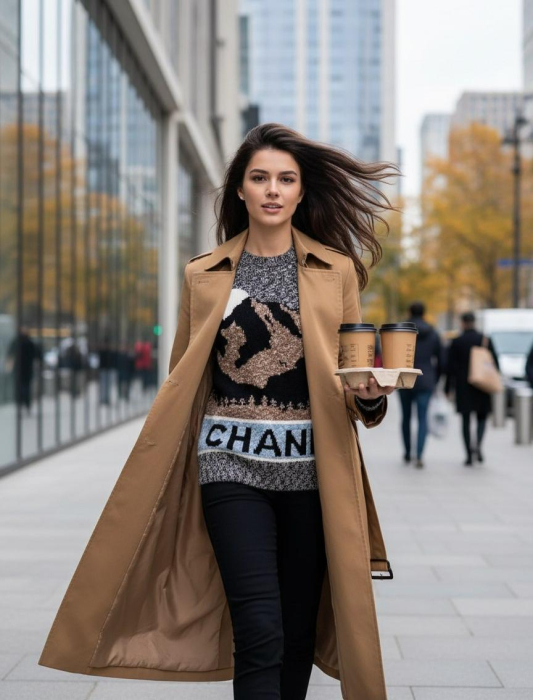 CHANEL Женский вязаный свитер