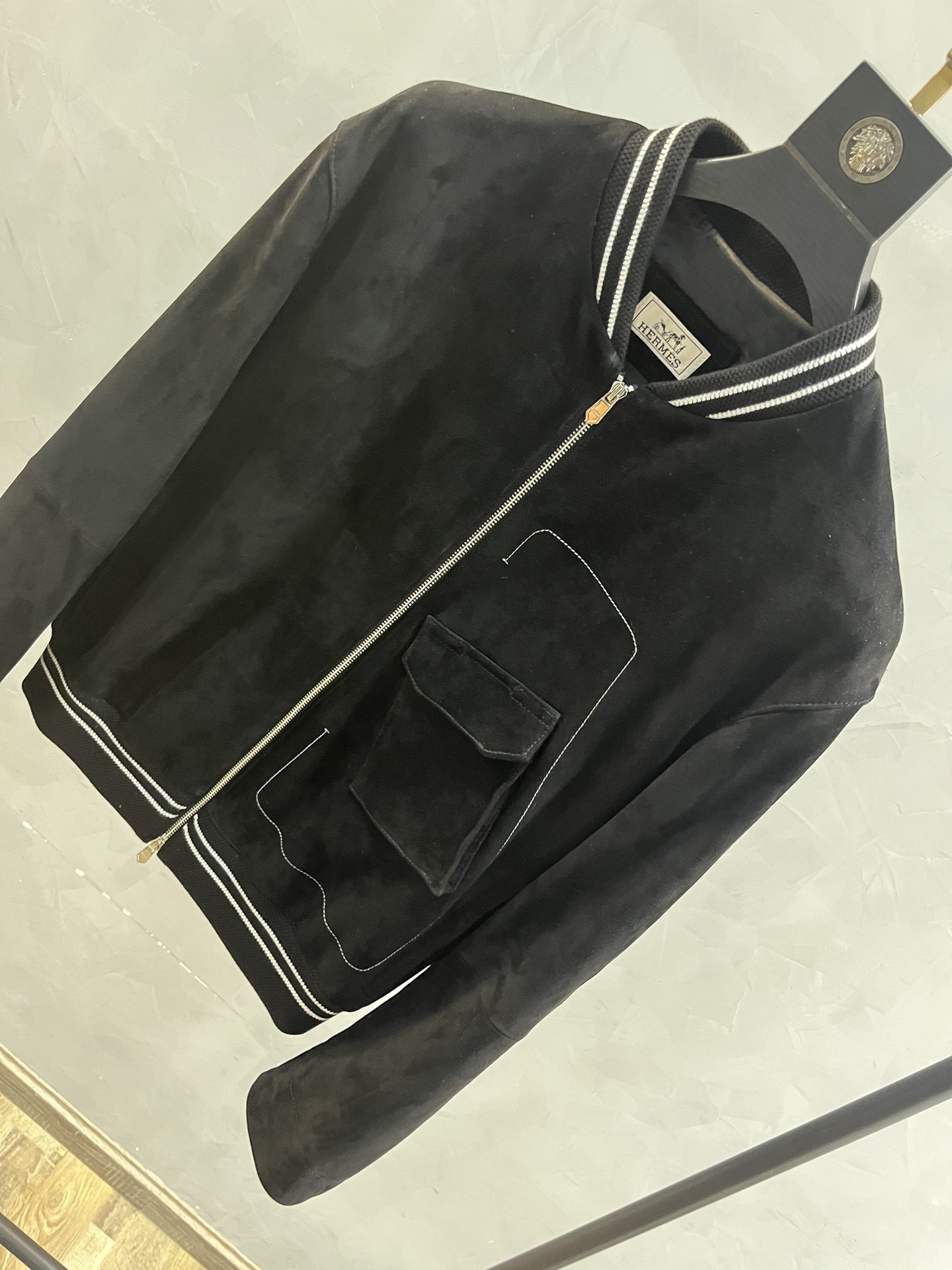 HERMES Мужская куртка из замши HERMES Мужская куртка из замши