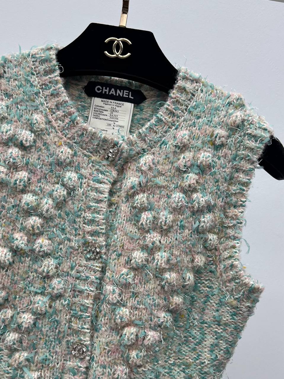 CHANEL Женский жилет с мягким ворсом CHANEL Женский жилет с мягким ворсом