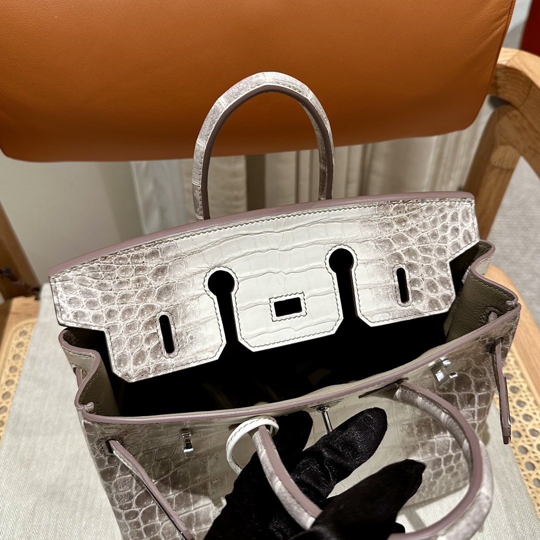 HERMES Женская сумка Birkin 25 см Himalaya Niloticus HERMES Женская сумка Birkin 25 см Himalaya Niloticus