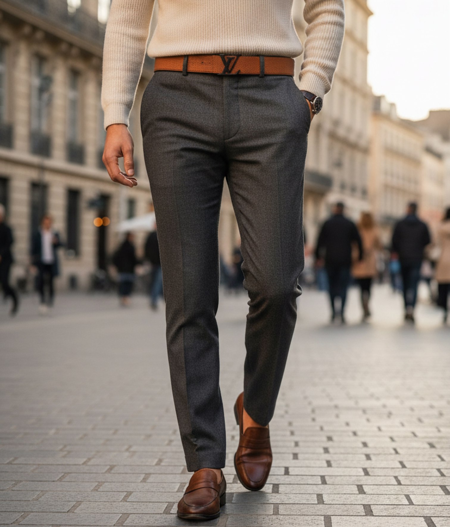 LOUIS VUITTON Мужской ремень 