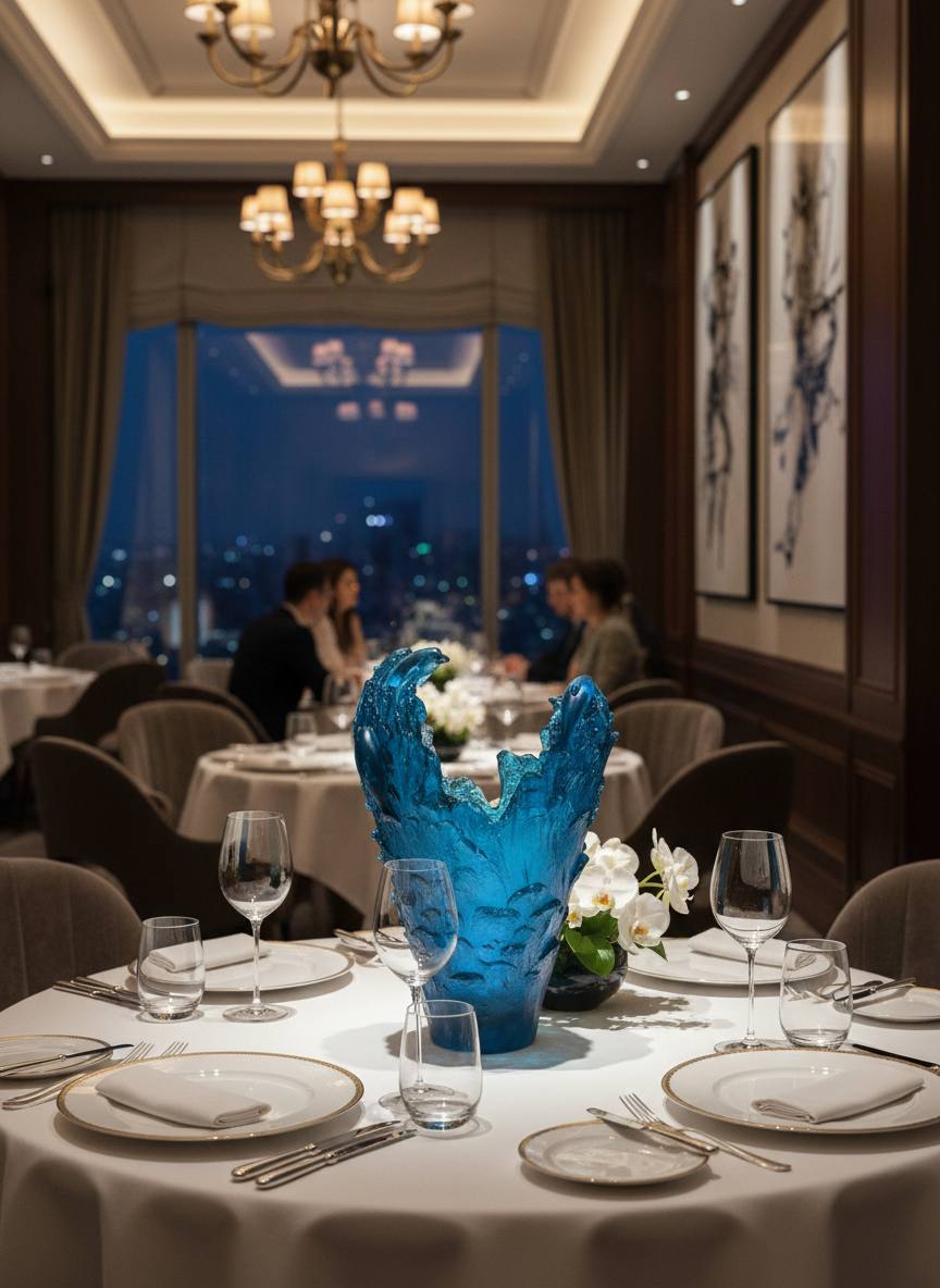 DAUM Ваза из хрусталя Dolphins DAUM Ваза из хрусталя Dolphins