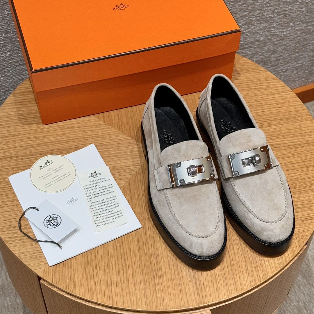 HERMES Женские лоферы Hot из замши HERMES Женские лоферы Hot из замши