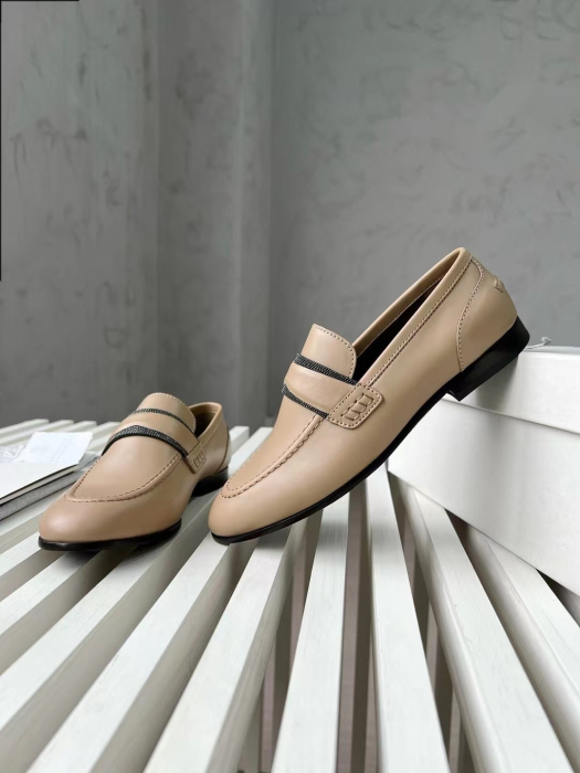 BRUNELLO CUCINELLI Женские кожаные пенни-лоферы