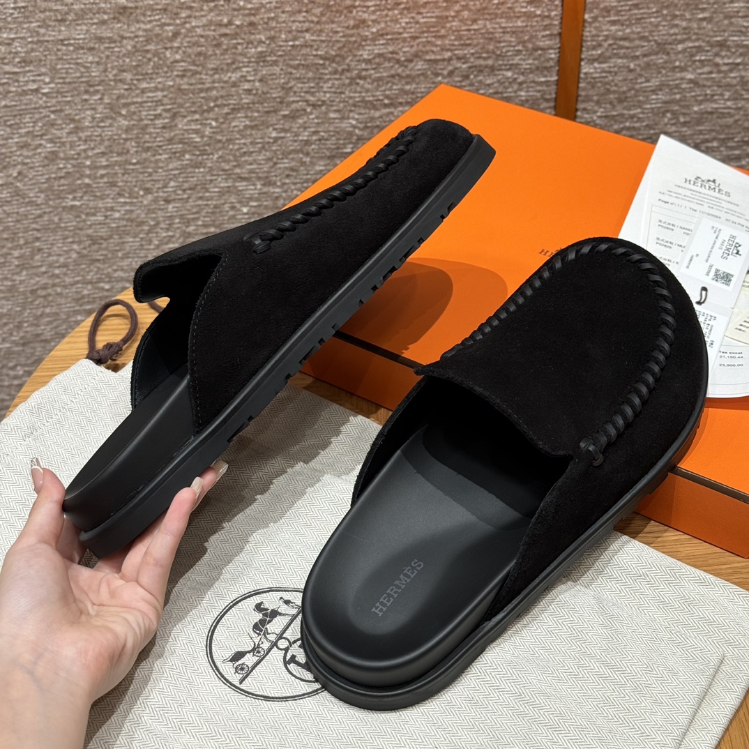 HERMES Мужские мюли Johan 