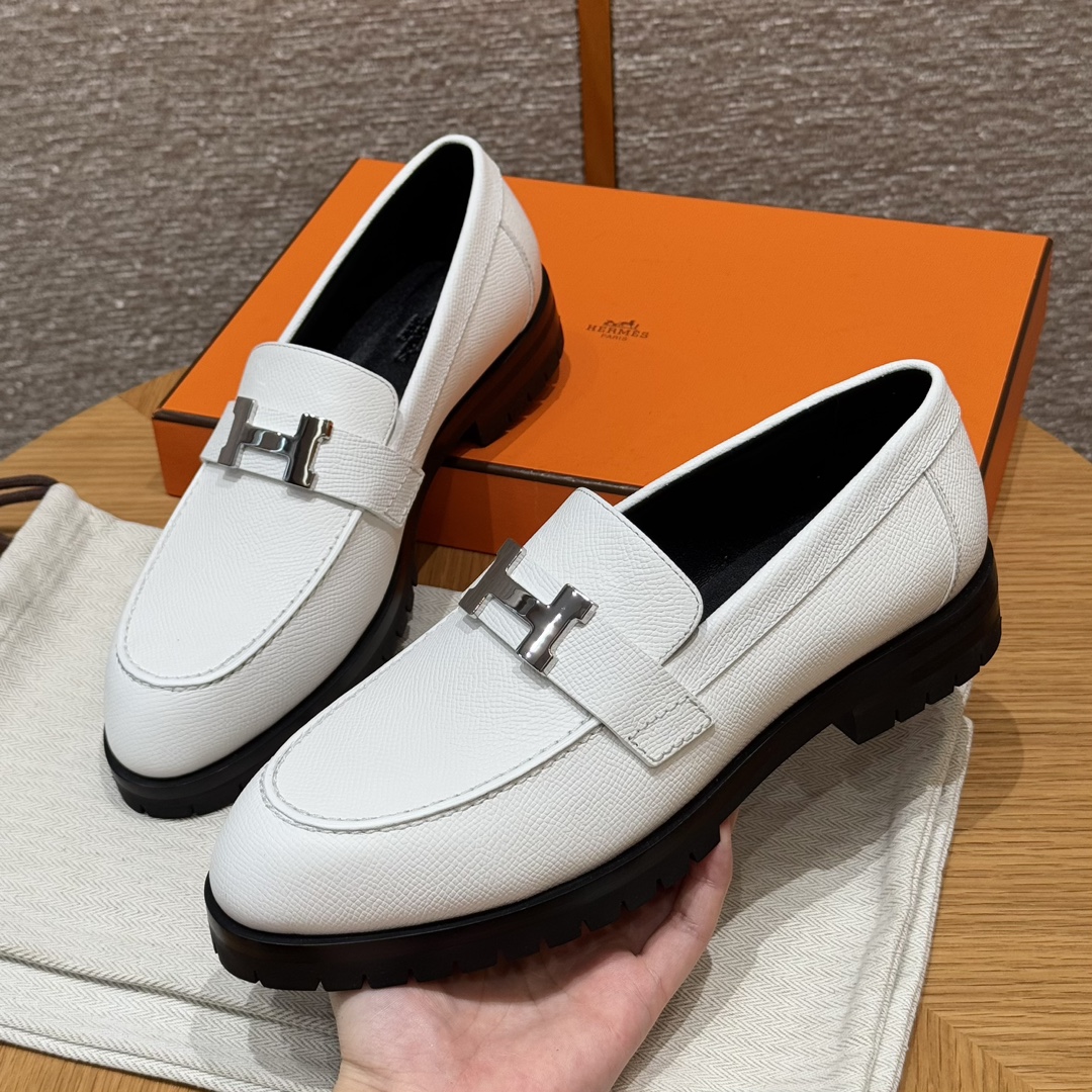 HERMES Женские лоферы Faubourg из телячьей кожи HERMES Женские лоферы Faubourg из телячьей кожи