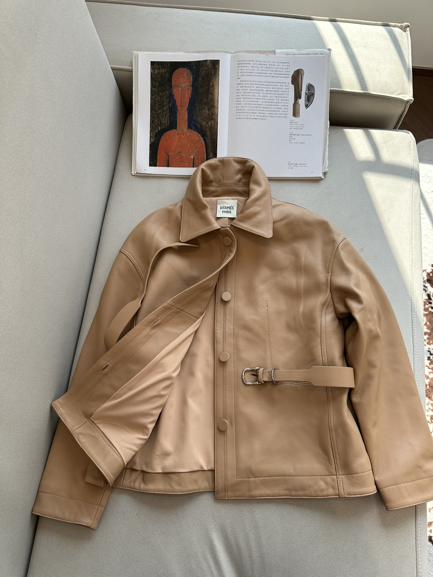 HERMES Женская кожаная куртка HERMES Женская кожаная куртка