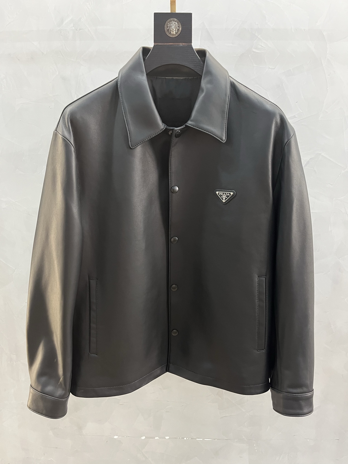 PRADA Мужская кожаная куртка  PRADA Мужская кожаная куртка