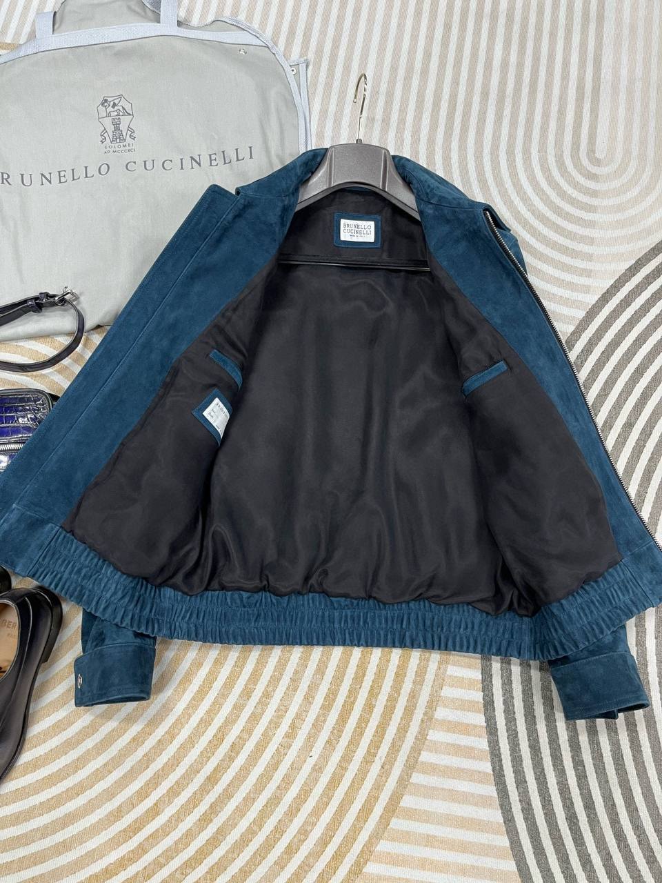 BRUNELLO CUCINELLI Мужская кожаная куртка BRUNELLO CUCINELLI Мужская кожаная куртка
