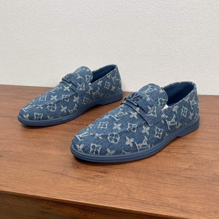 LOUIS VUITTON Мужские лоферы из телячьей кожи