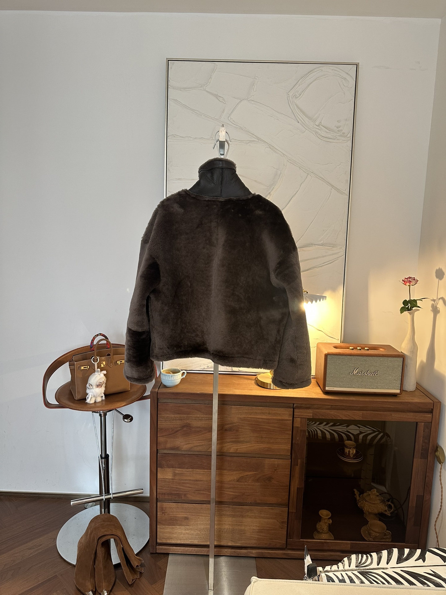 BRUNELLO CUCINELLI Женская шуба из овчины BRUNELLO CUCINELLI Женская шуба из овчины