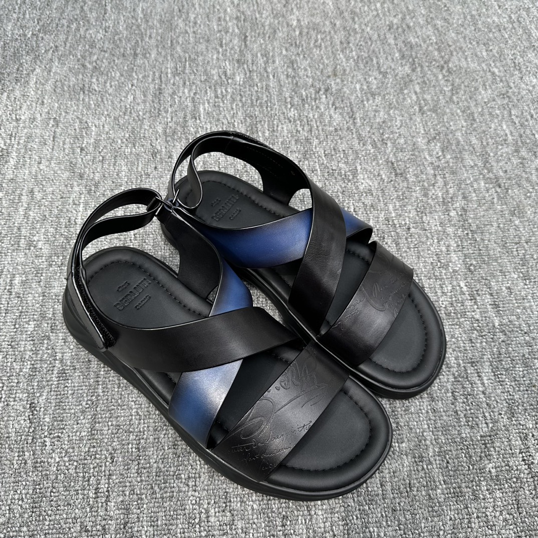 BERLUTI Мужские сандалии из натуральной кожи