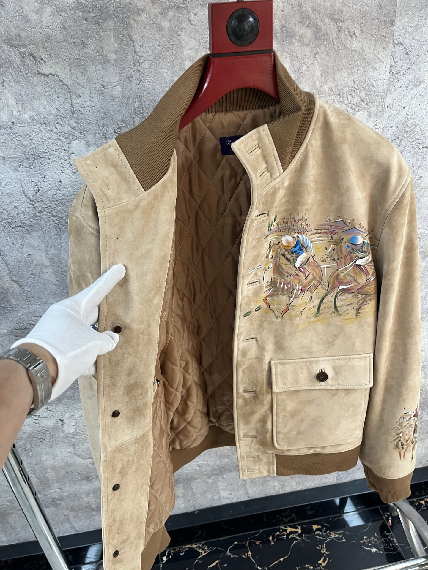 RALPH LAUREN Мужская куртка из замши RALPH LAUREN Мужская куртка из замши