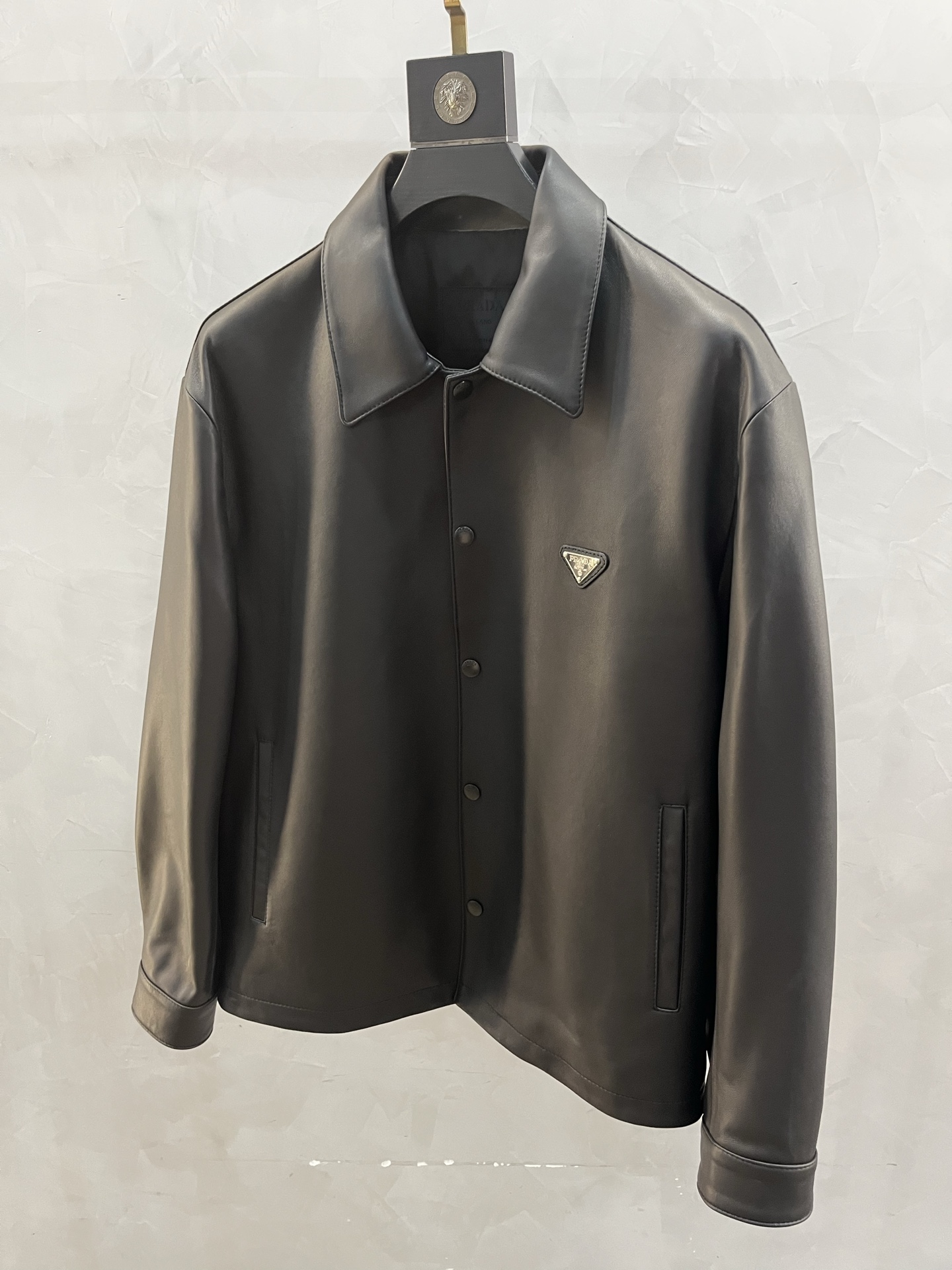 PRADA Мужская кожаная куртка  PRADA Мужская кожаная куртка